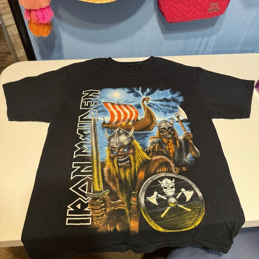 Vintage 2006 Iron Maiden “A Matter of Life and Death Nordic” T Shirt‎ S Tour